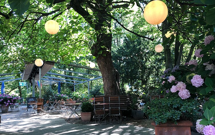 Der Biergarten im Stadtgarten Köln