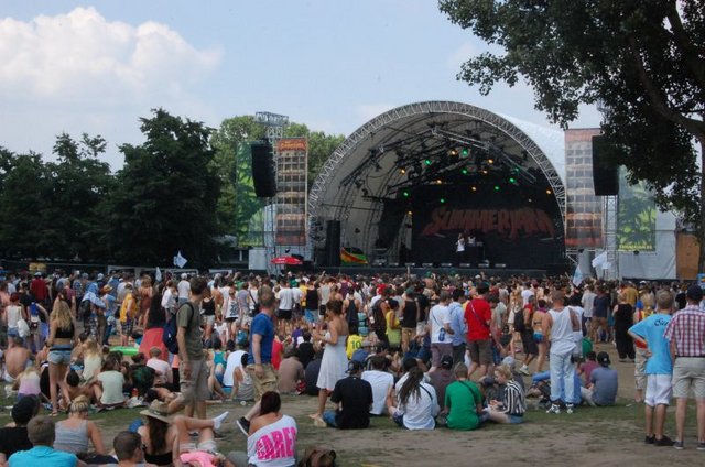 Die Bühne - „Green Stage“ auf dem Summerjam