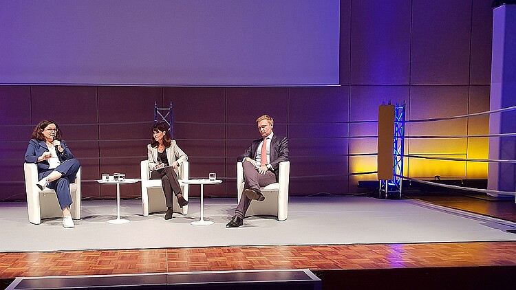 Andreas Nahles, Christian Lindner im Boxring