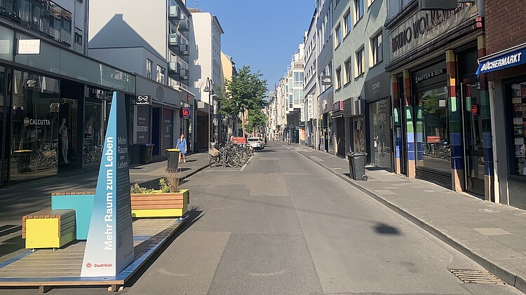 Blick auf die Ehrenstraße